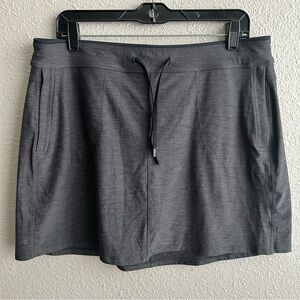 Kuhl Gray Active Outdoor‎ Hiking Pull-On Skirt Skort With Shorts